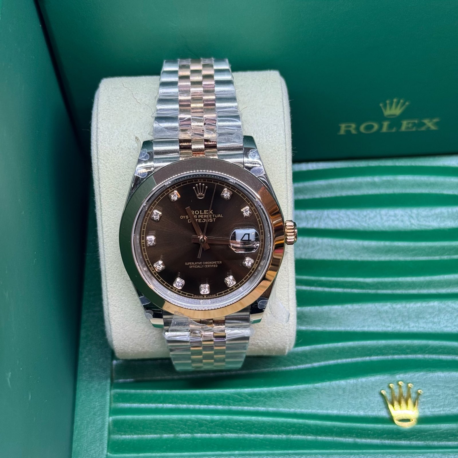 ROLEX Rolex Datejust 41M Chocolate Diamond Dial