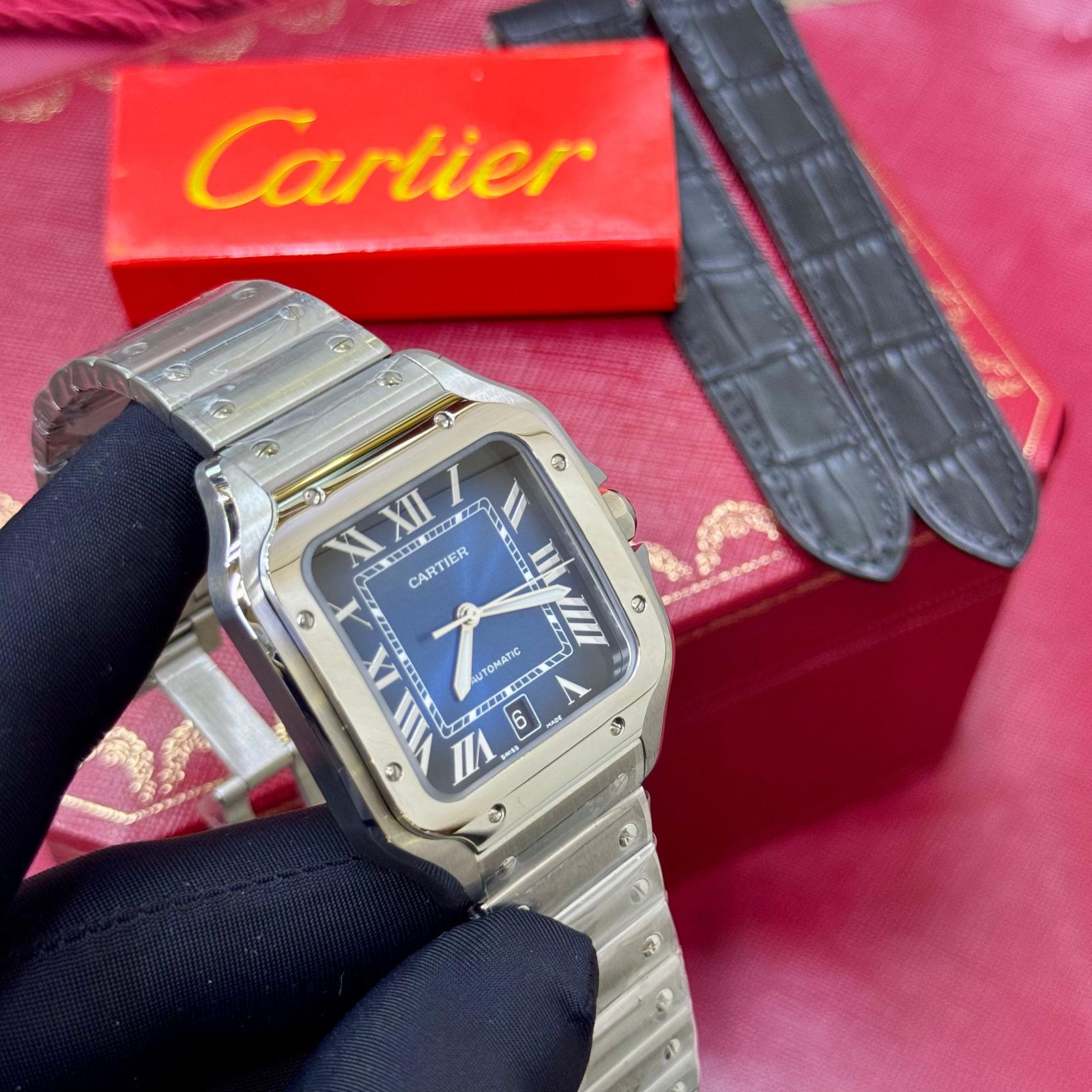 CARTIER   Cartier Santos de Cartier Large Model (Ref. WSSA0030)