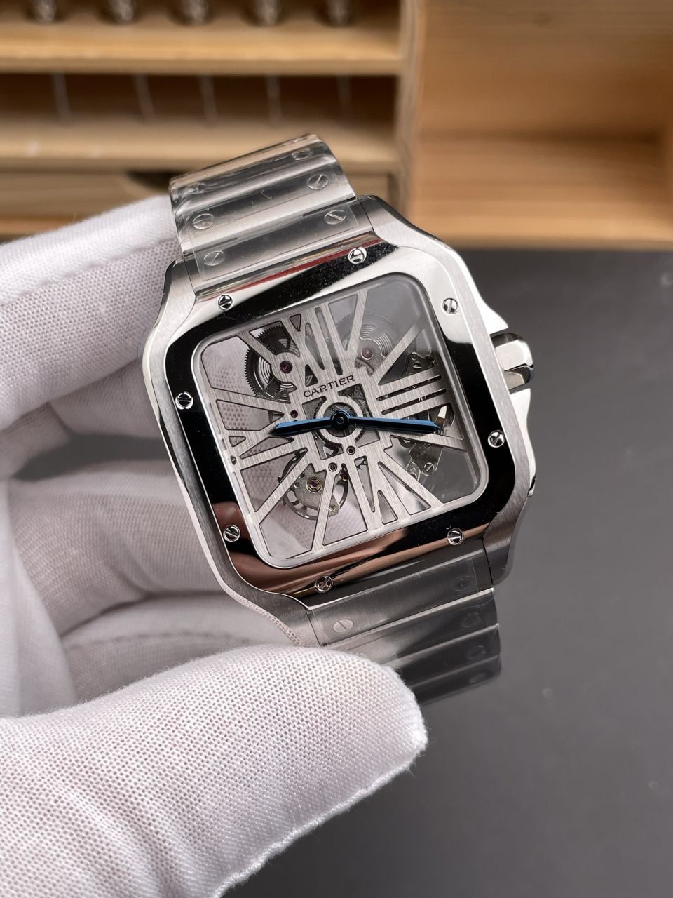 CARTIER   Cartier Santos de Cartier Skeleton
