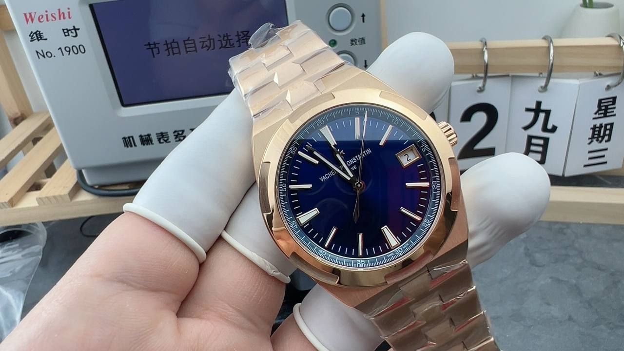 VACHERON CONSTANTIN Vacheron Constantin Overseas 41mm | NEW UNWORN | 4520V/210R-B705 Blue Dial ROSÉGOLD